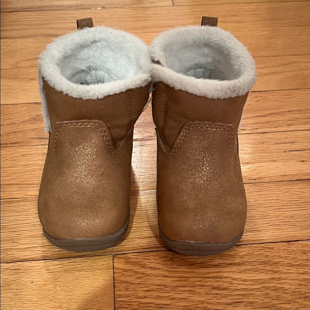 Carter's Brown Kids Boots with White Lining